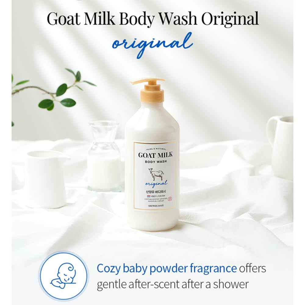 SHOWERMATE Goat Milk Body Wash (1 Pack, Original)