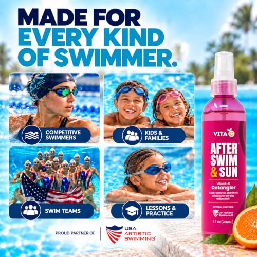 Vita C After Swim Chlorine & Toxin Remover for Hair - Detangler & Hydrator