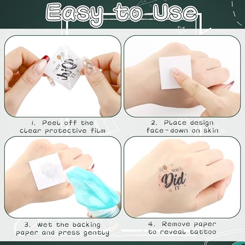 Graduation Temporary Tattoos 144 Pack - Party Supplies
