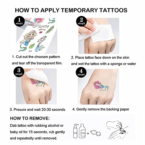 Glow UV Neon Temporary Tattoos & Vinyl Stickers Set