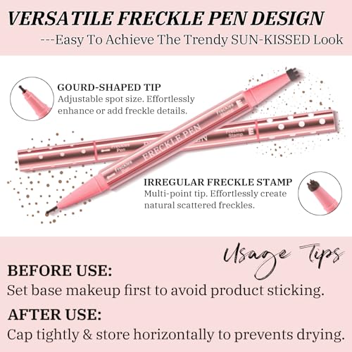 2-in-1 Freckle Pen Stamp - Waterproof Sun-Kissed Makeup