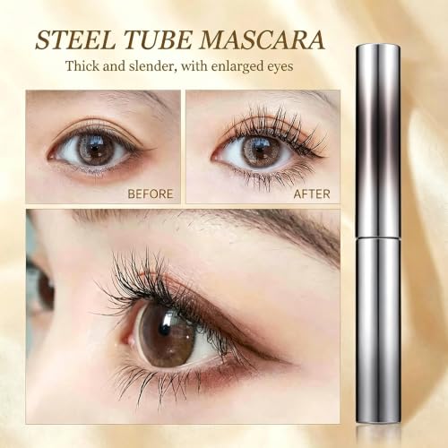 Metal Wand Waterproof Mascara | 3D Curl & Clump-Free