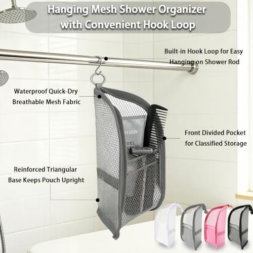 Standing Toiletry Bag Set - 4 Pack Waterproof Travel Pouches