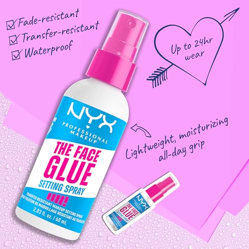 NYX The Face Glue Setting Spray - 24HR Waterproof