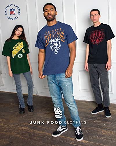 Junk Food Clothing x NFL - San Francisco 49ers - Team Helmet - Unisex Adult Short Sleeve Fan T-Shirt for Men and Women - Size Large