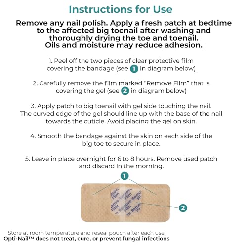 Opti-Nail Fungal Nail Renewal Patches - Overnight Treatment (42 Count)