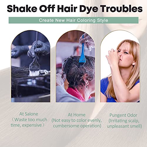 Dexe Instant Black Hair Dye Shampoo for Men & Women - 10 PCS