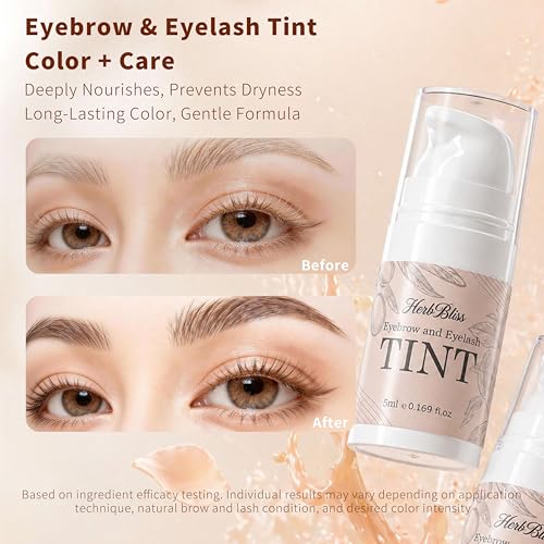 Eyelash & Eyebrow Tint Kit - 2in1 Brow Dye with Olive Oil