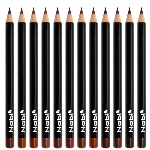 Nabi 12-Piece Brown Lip Liner Pencil Set
