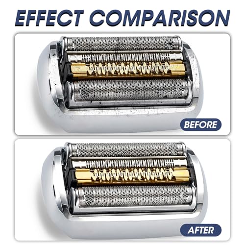 Electric Shaver Cleaning Solution - Electric Razor Cleaner£¬Compatible With Braun Cleaning Solution & Renew Refill Cartridges - Clipper Blade Cleaner - 3 Bottles, Makes 9 Refills