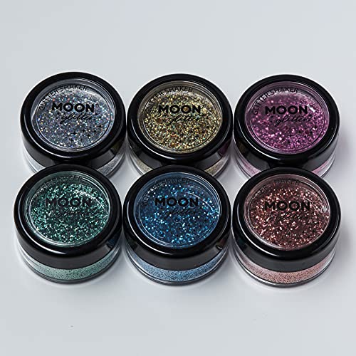 Moon Glitter Holographic Gold Cosmetic Glitter Shaker 0.17oz