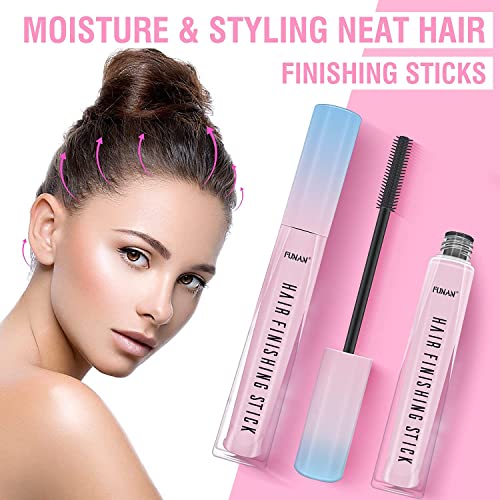 FUNAN Hair Finishing Stick 2 Pack - Flyaway Hair Tamer Wand