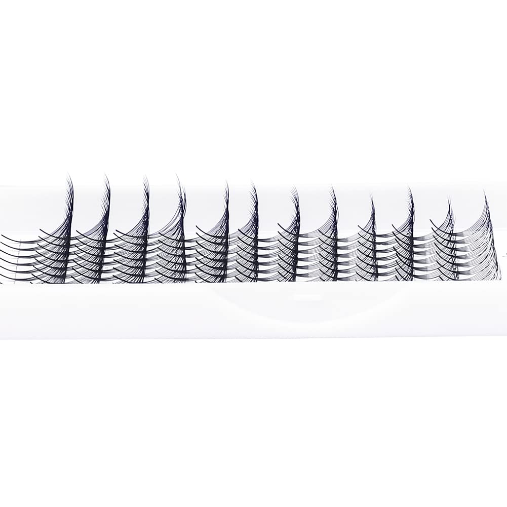 Volume Lash Extensions 10D Premade Fans Eyelash Extensions 0.07mm Thickness C/D Curl Short Stem Premade Volume Eyelash Extensions Pointed Base Fans by WENDY LASHES(10D-0.07-D, 14-20mm Mixed Tray)