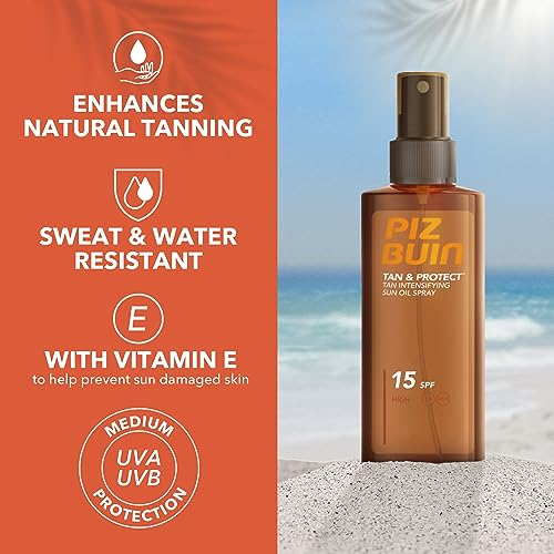 Piz Buin Tan and Protect Oil Spray Spf15 150ml