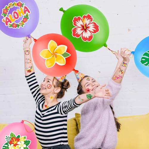72pc Luau Party Favors Set - Balloons & Tattoos