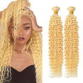 613 Blonde Deep Wave Human Hair Bundles 26 inch