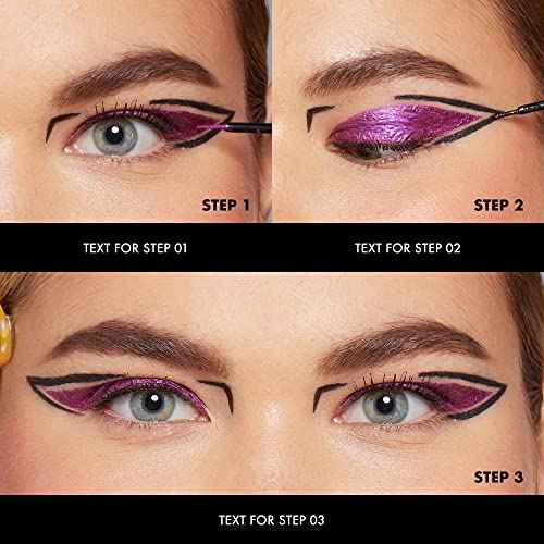 NYX Professional Makeup Epic Wear Metallic Liquid Liner, Long-Lasting Waterproof Eyeliner - Black Metal