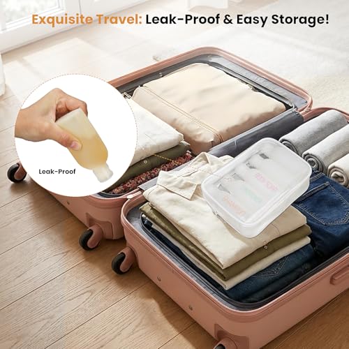 Travel Size Bottles 3.4oz TSA Approved 5 Pack
