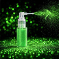 MEICOLY Green Body Glitter Spray for St Patrick's Day Festival & Stage Makeup