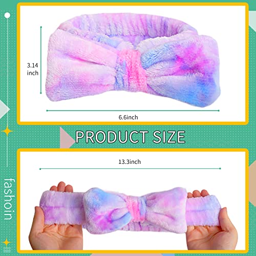 Spa Headband for Washing Face, 3-Pack Tie Dye