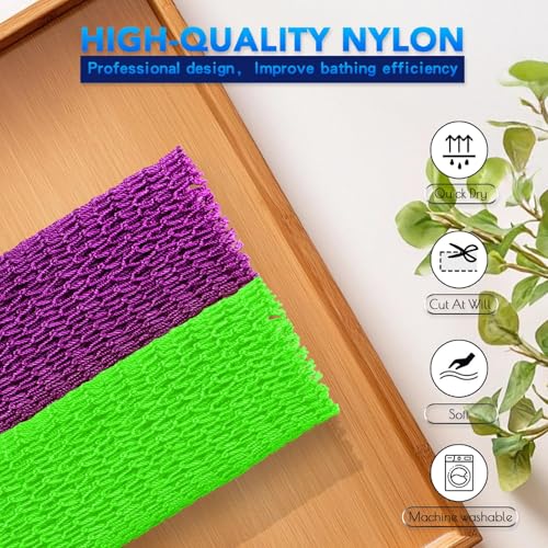 African Net Sponge 2-Pieces - Authentic Exfoliating Back Scrubber for Shower & Bath