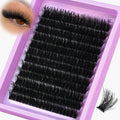 ONLY 16MM Lash Clusters 100D Individual Lashes 240Pcs Cluster Eyelash Extensions D Curly Single Length Lash Clusters Look Like Extensions DIY at Home