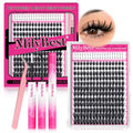 MilyBest Manga Lash Clusters Kit - Spiky Wispy Eyelash Extensions 10-18mm