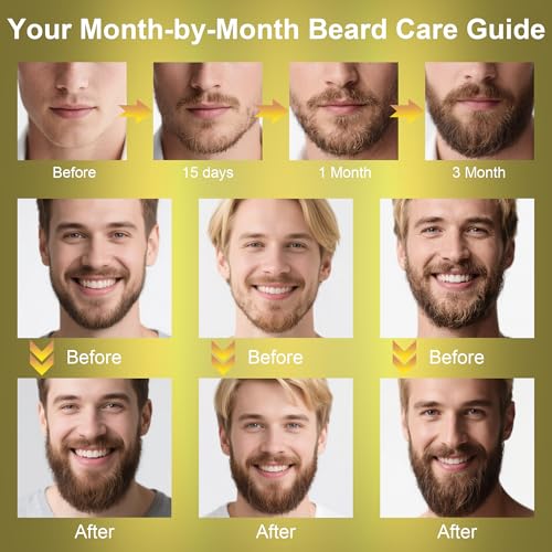 XIKEZAN Gifts for Men, Beard Kit for Mens Care & Grooming with Sweet Tobacco Beard Oils,Wash,Conditioner,Balm,Brush,Comb,Scissors,Cool Birthday Valentines Fathers Christmas Gifts for Men Him Husband