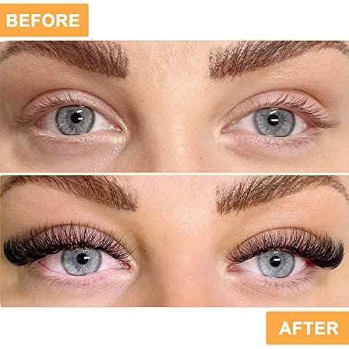 B&Q Lash Clusters 280PCS Natural Eyelash Clusters 40D D 9-16mm Individual Lash Wispy Eyelash Extension with Soft Thin Band Classic Look Pesta?as Postizas Comfortable DIY at Home(40D-D-9-16mm)