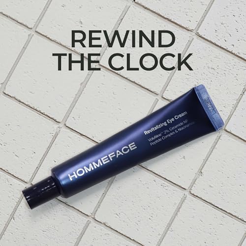 HommeFace Men¡¯s Revitalizing Eye Cream - Anti-Wrinkle Korean Skincare Technology with Volufiline, Ceramide, Hyaluronic Acid, Peptides & Collagen, 1.05 oz