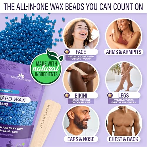 Tress Wellness At-Home Waxing Kit with Digital Warmer