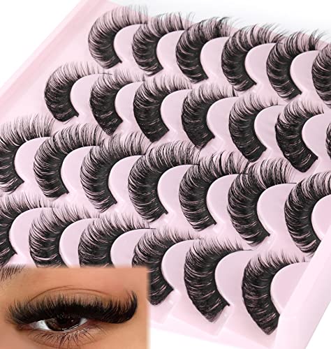 Russian Volume False Eyelashes D-Curly 14 Pairs Pack