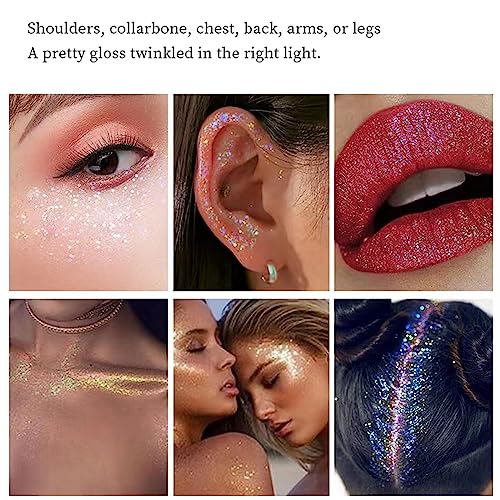 MEICOLY Sparkling Blue Body Glitter Gel, 50ml