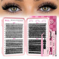 Lash Clusters Kit 640Pcs - D Curl 9-16mm with Bond, Remover & Tools