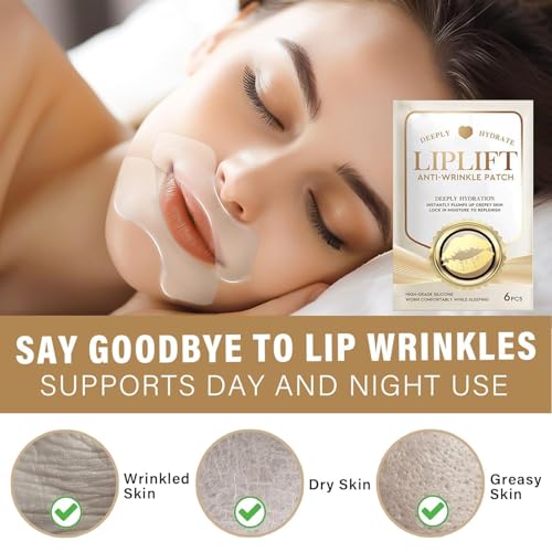 Anti-Wrinkle Lip Patches with Collagen - Silicone Smile Lines