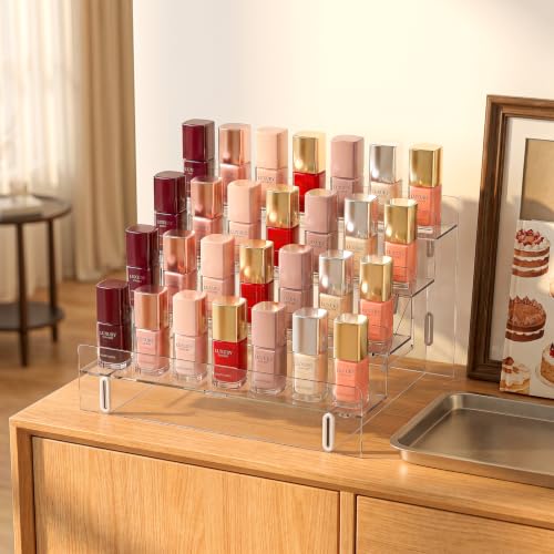 4-Tier Acrylic Nail Polish Organizer Rack