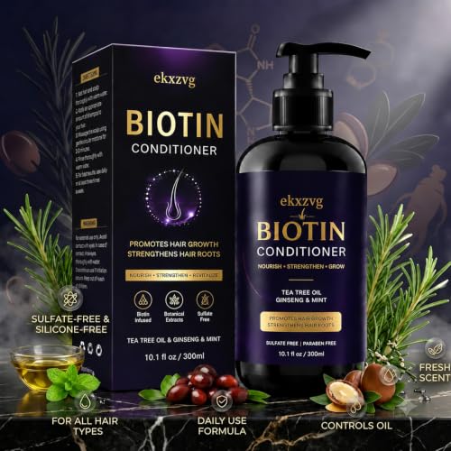 Biotin Conditioner for Hair Growth & Thickness, 10.1 fl oz