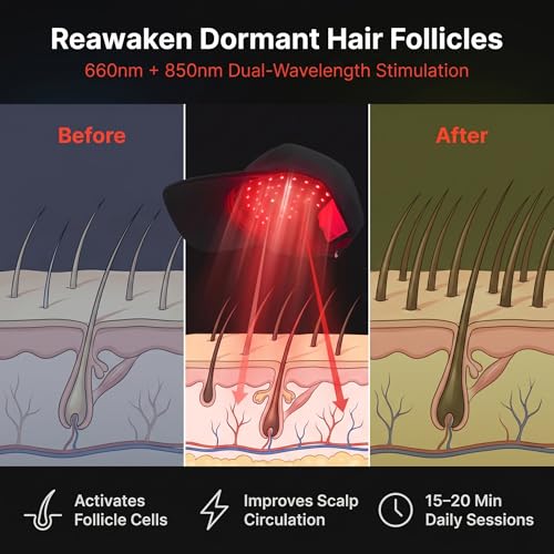 FDA-Cleared Laser Hair Growth Cap | Red Light Therapy