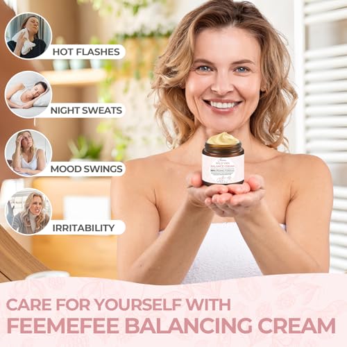 Wild Yam Cream 2oz, Organic Balancing Cream for Women, Deep Nourishment and Hydration, Made With Wild Yam Root, Chaste Tree Berry and Red Clover