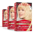Revlon ColorSilk Bond Repair Hair Color 03 Ultra Light Sun Blonde 3-Pack