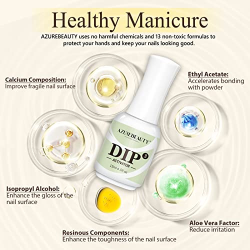 AZUREBEAUTY Dip Powder Activator 15ml for Nail Dip Powder System