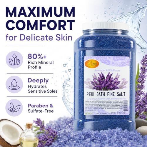 SPA REDI Foot Soak for Pedicures – Mineral Detox & Nourishment 128 Oz