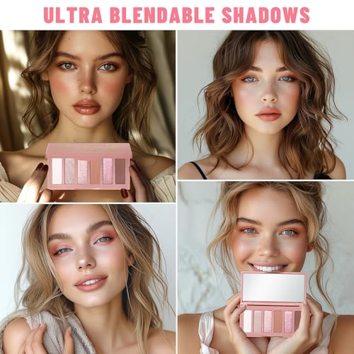 SUSIKEKI Mini Eyeshadow Palette - 6 Shades Olive & Nude