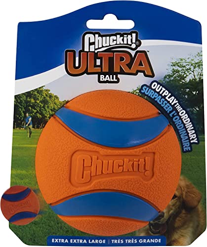 Chuckit Ultra Ball Dog Toy, XXL (4 Inch Diameter), Pack of 1, for breeds 100+ lbs