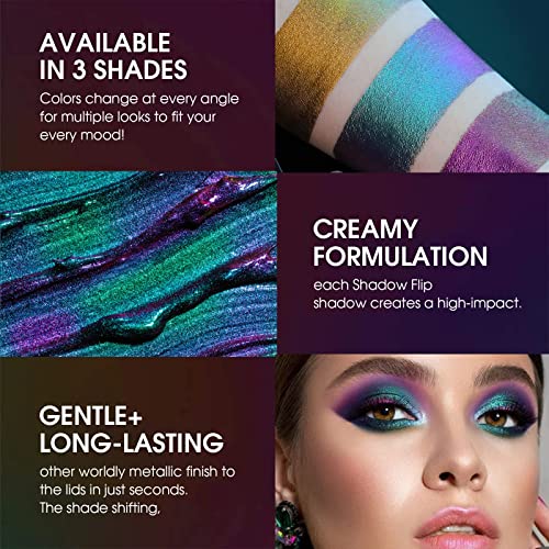 3-Color Multichrome Liquid Eyeshadow Set, 12H Waterproof