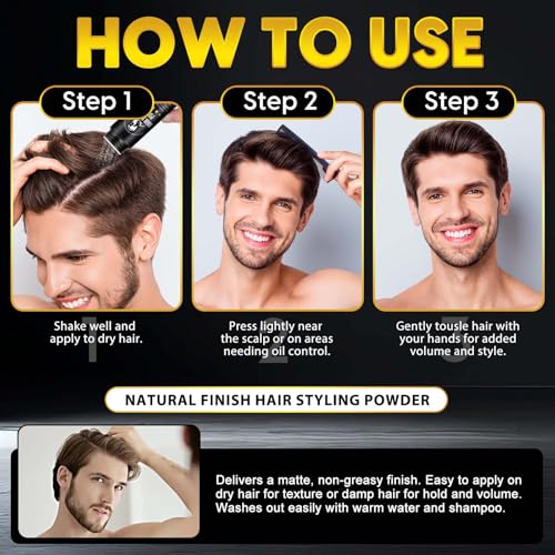 Hair Styling Powder for Men, 1.05 oz Matte Texture