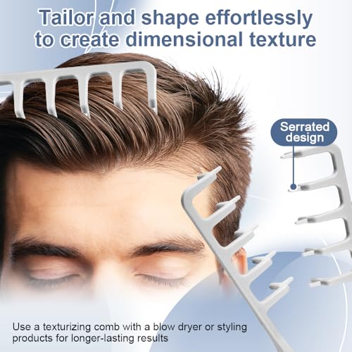 Men's Texturizing Comb for Volume & Root Lift