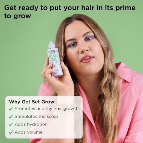 Noughty 97% Natural Get Set Grow Tonic, Leave in Treatment for Thicker and Fuller Looking Hair with Pea Complex and Hyaluronic Acid, Sulphate Free Vegan Haircare 75ml