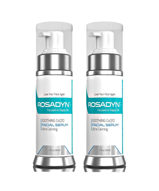 Rosadyn Rosacea Serum 2-Pack | Soothing Facial Gel, Moisturizer and Anti Aging Cream in One – With Natural and Organic Ingredients