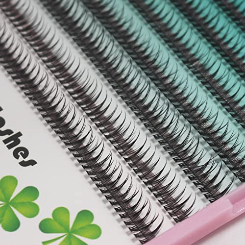 12D Fishtail Cluster Lashes 8-14mm Black Individual Extensions
